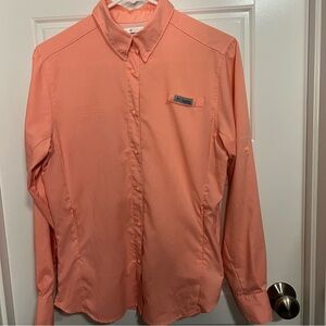 Columbia Light Peach Shirt with Logo